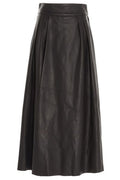 Dolce & Gabbana A-Line Leather Skirt