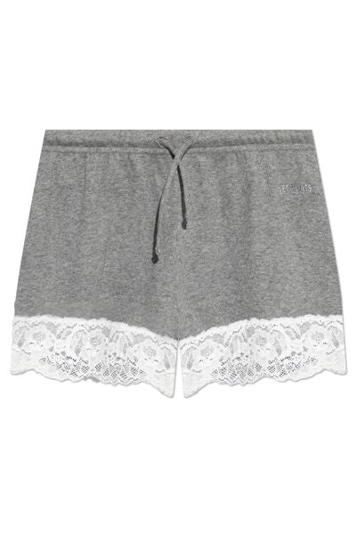 Vetements Lace Detailed Drawstring Shorts