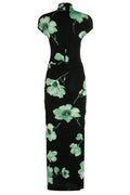 Alaïa Draped Printed Dress