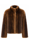 Yves Salomon High Neck Fur Jacket