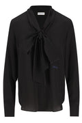 Burberry Crepe De Chine Scarf Blouse