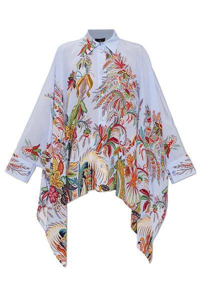 Etro Paisley-Printed Hanky-Hem Buttoned Shirt