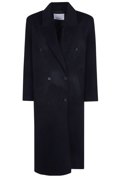 The Frankie Shop Gaia Double Breasted Long Sleeved Coat