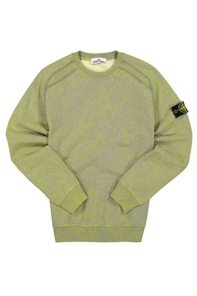 Stone Island Logo Badge Crewneck Sweatshirt
