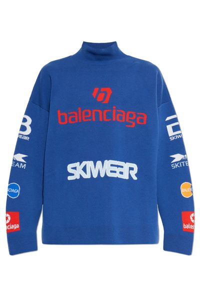 Balenciaga Turtleneck Long-Sleeved Ski Sweater