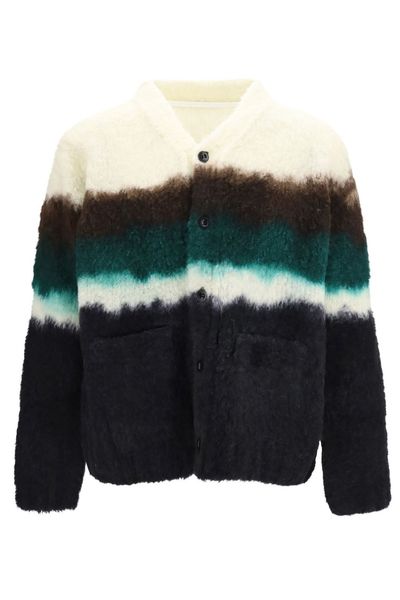 Sacai Chusen-Dyed Knit Cardigan