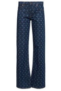 Marine Serre Moon Print Bootcut Jeans