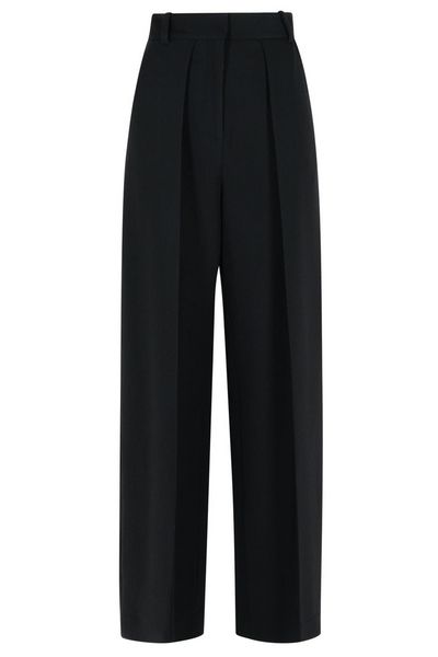 Khaite Maris Pleated Wide-Leg Trousers