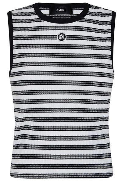 Amiri Ma Striped Sleeveless Top