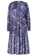 Balenciaga All-Over Patterned Long-Sleeved Dress