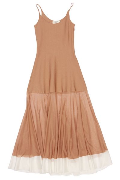 Fendi Sleeveless Knitted Maxi Dress