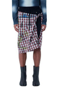 Vivienne Westwood Asymmetric Wrap Checked Shorts