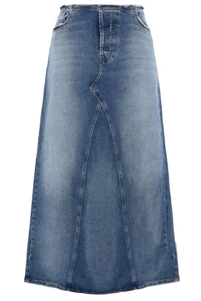 Diesel De-Pago-S Panelled Maxi Denim Skirt