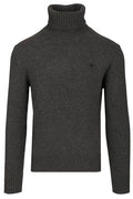 AMI Paris Roll Neck Ribbed Hem Jumper