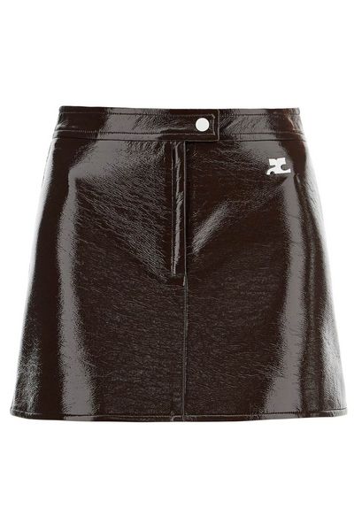Courrèges Reedition Logo Patch Mini Skirt