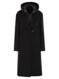 Fay Double Front Hooded Coat