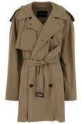 Balenciaga Belted Double-Breasted Trench Coat