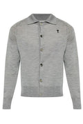 AMI De Coeur Shirt Collar Cardigan