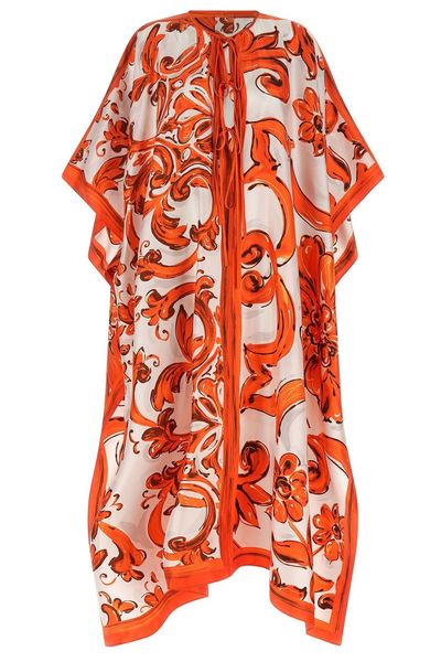Dolce & Gabbana Majolica-Printed Kaftan Dress