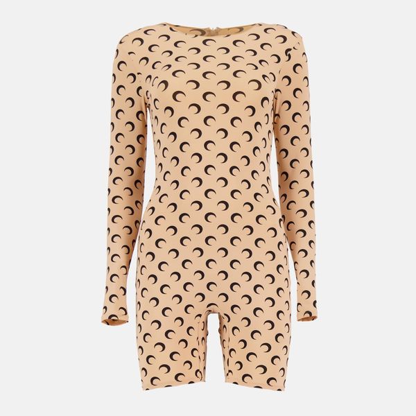 Marine Serre Moon Print Short Jumpsuit
