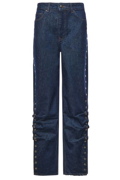 ROTATE Wide-Leg Buttoned Jeans
