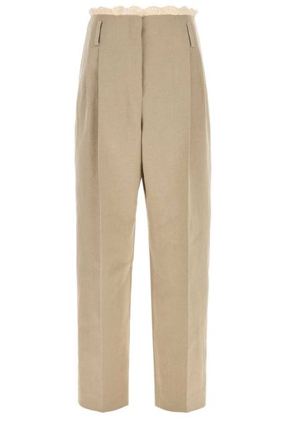 Magda Butrym Scalloped High-Waist Wide-Leg Pants