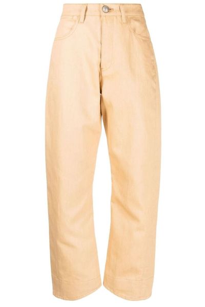 Jil Sander Jil Sanders Button Detailed Tapered Jeans
