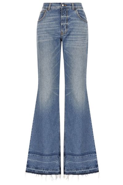 Chloé Frayed Edge Flared Jeans