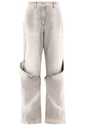 The Attico High-Waist Distressed Effect Jeans