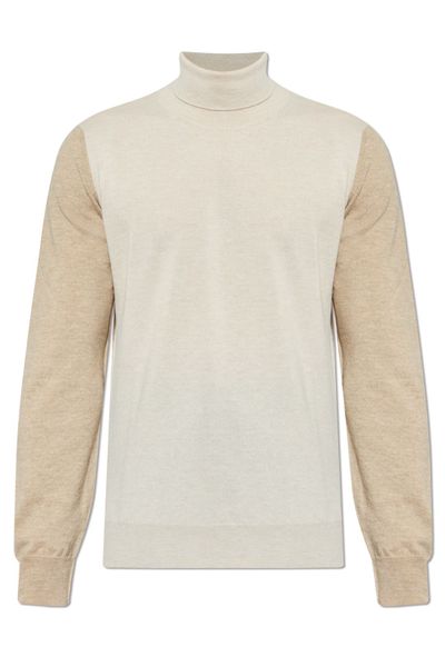 Maison Margiela Two-Toned Turtleneck Knitted Jumper