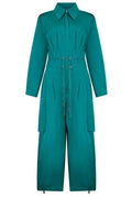 Alberta Ferretti Utility Belted Jumpsuit
