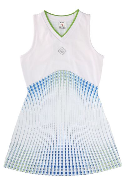 Casablanca Gradient Printed Sleeveless Dress