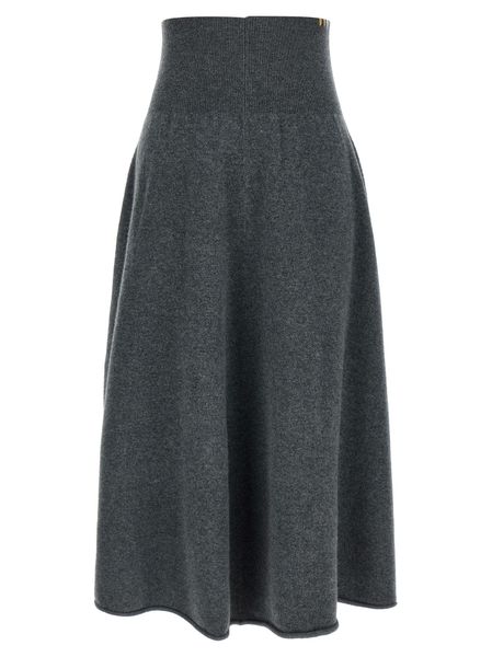 Extreme Cashmere Ease Flared Knitted Skirt