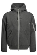 Sacai Zip Up Hooded Sweatshirt
