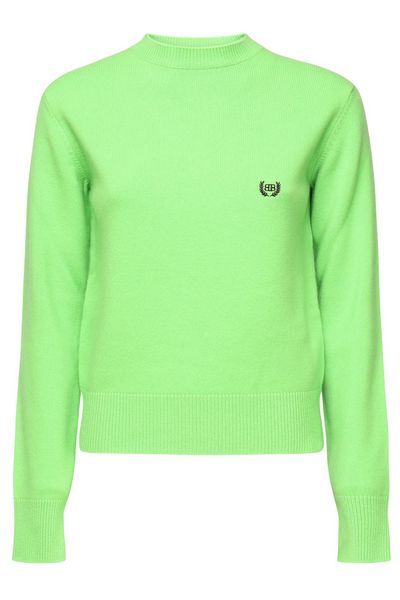 Balenciaga BB Logo Embroidered Knitted Jumper