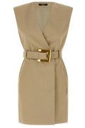 Balmain Anthem Belted Blazer Dress