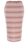 Prada Striped Jersey Knitted Skirt