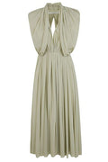 Philosophy Di Lorenzo Serafini Draped Pleated Midi Dress