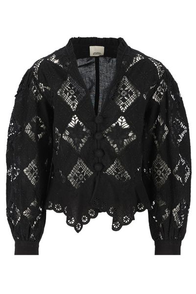 Isabel Marant Nina Broderie-Anglaise Top