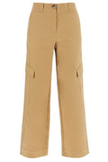 Ganni Herringbone Mid-Rise Pants