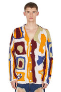 The Elder Statesman Berber Abstract Motif Cardigan