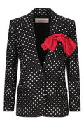 Valentino Supergran Polka-Dot Printed Blazer