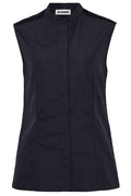 Jil Sander Poplin Ruffle Top
