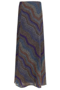 Missoni Sequined Chevron Patterned Long Skirt