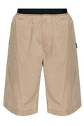 MM6 Maison Margiela Logo Patch Elasticated Shorts
