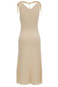 Elisabetta Franchi Embellished Openwork Knitted Dress