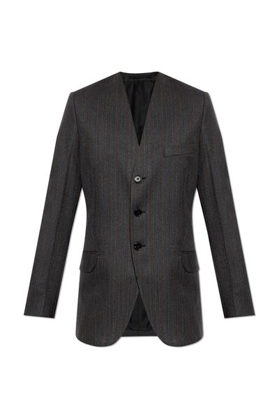 Jil Sander Herringbone Single-Breasted Blazer