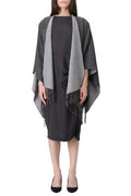 Liu Jo Logo Jacquard Fringed Poncho