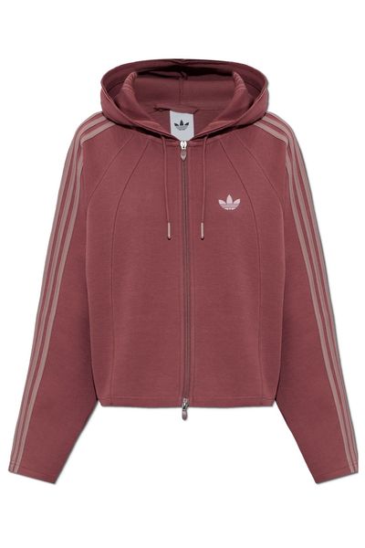 Adidas Originals Cropped Zip-Up Hoodie