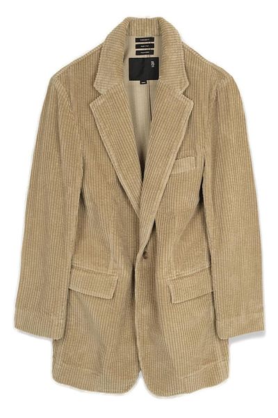 R13 Single-Breasted Oversized Ragged Blazer
